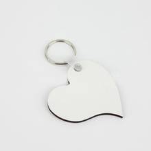 10Pcs Heart Blank MDF Board Sublimation Thermal Transfer  Gifts Wooden Keychain Jewelry Accessory Pendant LYY9166 2024 - buy cheap