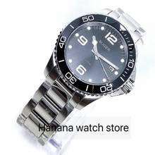BLIGER Новые Роскошные мужские часы с сапфировым стеклом Rotaitng ободок MIYOTA Move для мужчин t стальной ремешок 2024 - купить недорого