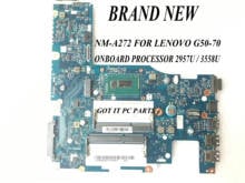 Быстрая доставка, новая, ACLU1/ ACLU2 UMA NM-A272 G50-70 материнская плата для ноутбука LENOVO G50-70/Z50-70, процессор 3558U / 2957u 2024 - купить недорого