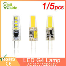 1/5pcs LED G9 G4 Lamp bulb AC/DC 12V 220V 3W 6W 10W COB 2835SMD LED G4 G9 Dimmable Lamp replace Halogen Spotlight Chandelier 2024 - buy cheap