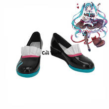 Miku Chocolate Maid Anime Customize Cosplay Low Heel Shoes 2024 - buy cheap