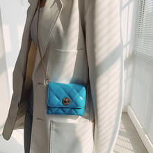 Маленькая брендовая дизайнерская сумка через плечо из искусственной кожи на цепочке для женщин 2021 простая сумка на плечо женские роскошные маленькие сумки и кошельки 2022 - купить недорого