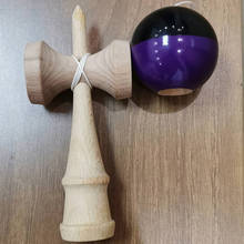 Brinquedo bicolor de madeira, brinquedo profissional de 18cm, núcleo de brinquedo tradicional para crianças 2024 - compre barato