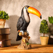 Resin Toucan Sculpture Nordic Style Garden Decoration Animals Outdoor Living Room Courtyard Bird Home Decoration Accessories 2024 - buy cheap