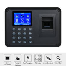 2.4" TFT LCD Display Fingerprint Attendance Machine USB Biometric Employee Checking-in Reader Time Clock Recorder DC 5V/1A 2024 - buy cheap