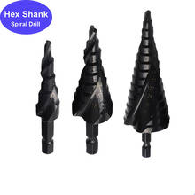 3Pcs Step Drill Bit Set HSS 4-12 4-20 4-32mm Step Drill Nitride Spiral Step Wood Metal Cutter Metal Cone Hex Shank Hole Drill 2024 - buy cheap