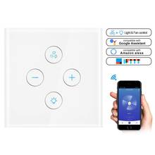 Tuya wifi interruptor inteligente e alexa compatível ventilador de luz controle remoto google casa vida inteligente controle app 2024 - compre barato