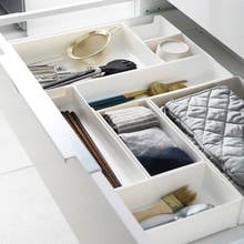 Kitchen Drawer Organizer Divider Spoon Knife Fork Storage Organizer Box Eco-Friendly PP Tray Cutlery For Small Large Sorting Box 2024 - buy cheap