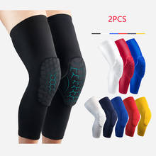 2PCS Honeycomb Sports Knee Pads Breathable Knee Brace Elastic Leg Sleeve Calf Compression Support  Volleyball Running Protector 2024 - buy cheap