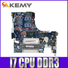 Laptop motherboard For LENOVO  Ideapad 300-17ISK Mainboard BMWD1 NM-A491 I7 CPU DDR3 TEST 2024 - buy cheap