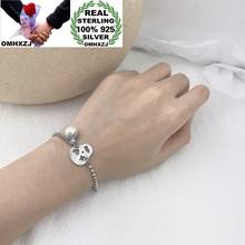 OMHXZJ, venta al por mayor, HB81, moda europea, mujer de moda, regalo de cumpleaños, cadena de perlas Vintage, pulsera de plata esterlina 100% 925 2024 - compra barato