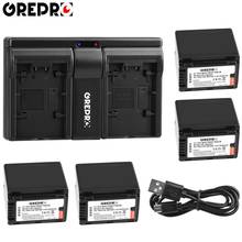 4Pcs 3900mAh VW-VBT380 VBT380 VW-VBT190 VBT190 Battery with Dual Charger for Panasonic HC-V110, HC-V130, HC-V160, HC-V180 V201 2024 - buy cheap