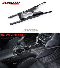 Real Carbon Fiber Interior Modification Water Cup Panel Center Control Panel For Ford Mustang 2015-2020 Ecoboost GT350 GT Coupe 2024 - buy cheap