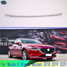 Cubierta embellecedora de rejilla delantera para capó de coche Mazda, accesorio de ABS cromado para parrilla de capó, parachoques, labios, para Mazda 6 Atenza 2018 2019 2020 2024 - compra barato