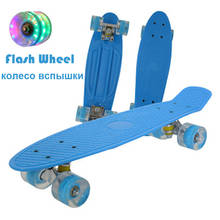 Monopatín Mini Cruiser de 22 pulgadas para niños y adultos, patineta Retro con forma de pez caramelo de colores, rueda Flash 2024 - compra barato