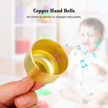 Muslady Copper Hand Bells Musical Bells Orff Percussion Instrument Toy Bell Classroom Musical Instrument for Kids Toddlers 2024 - buy cheap