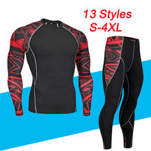 Men's Thermal Underwear Set Running Base Layer Winter Warm Tight Long Shirts & Tops Bottom Suit T Shirts and Pants Trousers 2024 - buy cheap