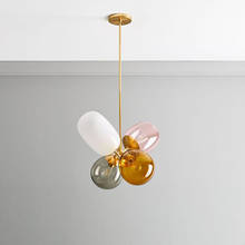 Simple modern personality balloon glass restaurant chandelier living room bedroom bedside home art deco chandelier 2024 - buy cheap