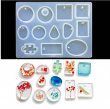 DIY Moulds For Crystal Glue Silicone 12 Holes Mold Necklace Pendant Uv Resin Epoxy Resin Jewelry Making Mould DIY Craft Tool 2024 - buy cheap