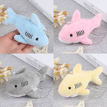 Llavero Kawaii de 12CM, muñeco de peluche de tiburón, Mini juguetes de peluche para niños, 4 colores 2024 - compra barato