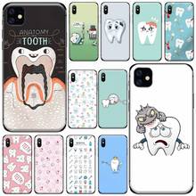 Funda de teléfono para dentista Dental, carcasa para teléfono con decaimiento Dental, para iPhone 11, 12 pro, XS MAX, 8, 7, 6, 6S Plus, X, 5S, SE, 2020, XR mini 2024 - compra barato