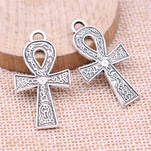 WYSIWYG 4pcs 38x21mm Double Sided Ankh Cross Charm Ankh Cross Pendants For Jewelry Making Ankh Cross Pendants Charm 2024 - buy cheap