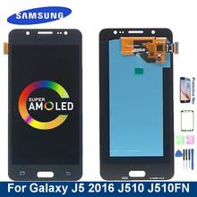 Pantalla LCD Super AMOLED para móvil, montaje de digitalizador con pantalla táctil para Samsung Galaxy J5 2016, J510, J510FN, J510F, J510G, J510M 2024 - compra barato