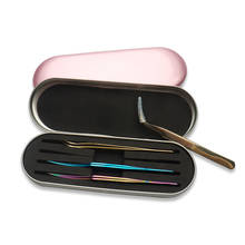 Professional Eyelash Holder Premium Eyelashes Extension Tweezers Kit Tweezer Packaging Tweezer Case Box Makeup Tools 2024 - buy cheap