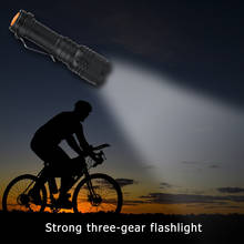 Luz de emergencia de mano superbrillante, 5000LM, cree Q5 AA/14500, 3 modos, linterna LED con zoom, lámpara con correas 2024 - compra barato