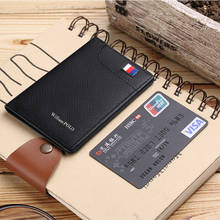 2021new ultra-thin leather men's wallet short fashion high-end multifunctional card holder simple leisure driving license wallet 2024 - buy cheap