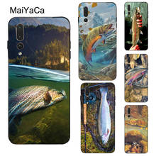 Maiyaca capa de pesca truta arco-íris, capa de pele para huawei honor 20 7a pro 10i 8x 9x 9 10 lite 7c 8a 8c 8s y9 y6 y7 2019 nova 5t 2024 - compre barato