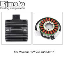 BJMOTO-regulador rectificador de voltaje para motocicleta, bobina del estator del motor para Yamaha YZF R6, años 2006 a 2016, YZF-R6 2024 - compra barato