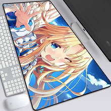 Mouse pad iwatani naofumi com margem de bloqueio, mouse pad para teclado e computador, à prova d'água 2024 - compre barato