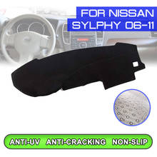 Car Dashboard Mat Anti-dirty Non-slip Dash Cover Mat UV Protection Shade for Nissan Sylphy 2006 2007 2008 2009 2010 2011 2024 - buy cheap