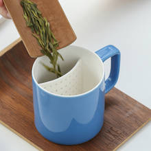 Original xícara de chá caneca cerâmica tampa da caneca biscoito flor xícara de chá copo de água presente do escritório 2024 - compre barato
