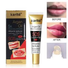 Volumizador de labios instantáneo, reparador de labios hidratante, reduce líneas finas de labios, ilumina el color de los labios, colágeno, aceite de Plumper 2024 - compra barato