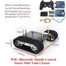 Smart Robot Tank Chassis Tracked Car Platform Motor for Arduino DIY Robot Toy Part T100 New Arrival 2018 2024 - buy cheap