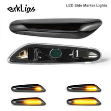Indicador lateral LED dinámico para coche, luz indicadora de giro para BMW X1, X3, X5, E46, E90, E91, E92, E93, E87, E88, E60, E61, E81, E82, 2 uds. 2024 - compra barato
