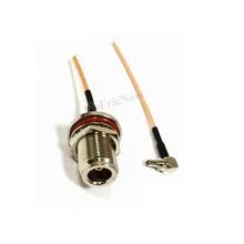 Interruptor coaxial RF de 50ohm, conector macho de Cable de ángulo recto de 15cm, N, CRC9/TS9 Pigtail N hembra, TS9/CRC9, 4 Uds. 2024 - compra barato