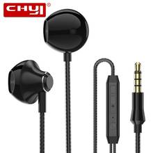 CHYI In-ear Wired Earphone With Microphone 3.5mm Stereo Earbuds Earphones For iPhone Xiaomi Samsung Phone Fone De Ouvido 2024 - buy cheap