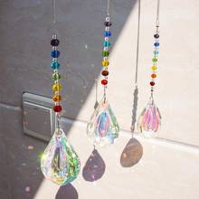 H&D Set of 3,Chakra Crystal Suncatcher Window Hanging 50/63/76mm AB Drop Prisms Rainbow Collection For Home,Garden,Wedding Decor 2024 - buy cheap