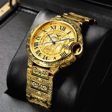 Onola relógio masculino de marca famosa e luxuosa, relógios de pulso de aço inoxidável de quartzo para negócios, relógio à prova d'água para homens 2024 - compre barato