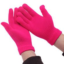 New Children Winter Warm Baby Gloves Knitted Stretch Mittens Kids Solid Girls Gloves Full Finger Glove Knitted Boys Gloves 2024 - buy cheap