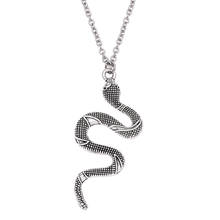 Punk Fashion Vintage Silver Color Snake Choker Necklace Charm Link Chain Snake Pendant Men Women Necklaces Jewelry Gifts 2024 - buy cheap