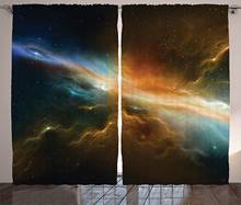 Outer Space Window Curtains Astronomy Celestial Meteorite Supernova Dark Mysterious Space Picture Living Room Decor Bedroom 2024 - buy cheap