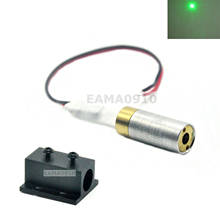 Láser verde INDUSTRIAL/5VDC 532nm LAB, módulo de diodo láser de punto de 10mW con soporte de 12mm 2024 - compra barato