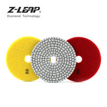 Z-LEAP 4" Diamond Polishing Pads Granite Marble Tile 3 Steps Grinding Disc Wet Use For Floor Processing Repairing Renovating 2024 - buy cheap