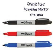 3pcs/Lot Sharpie Permanent Marker SUPER High Capacity Ink Paint Markers for Tire CD Plastic Metal Wood School Supplies 2024 - buy cheap