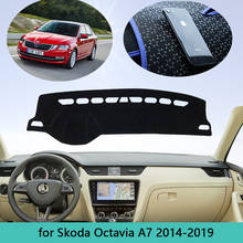 Car Dashboard Cover Dashmat For Skoda Octavia 3 A7 MK3 5E 2014~2019 Sun Shade Dash Board Mat Cover Pad Carpet Styling Anti-sun 2024 - buy cheap