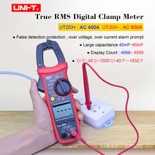 Digital Clamp Meter UNI-T UT203+ UT204+ T-RMS Multimeter AC DC voltage current tester Resistance Frequency Diode Continuity test 2024 - buy cheap